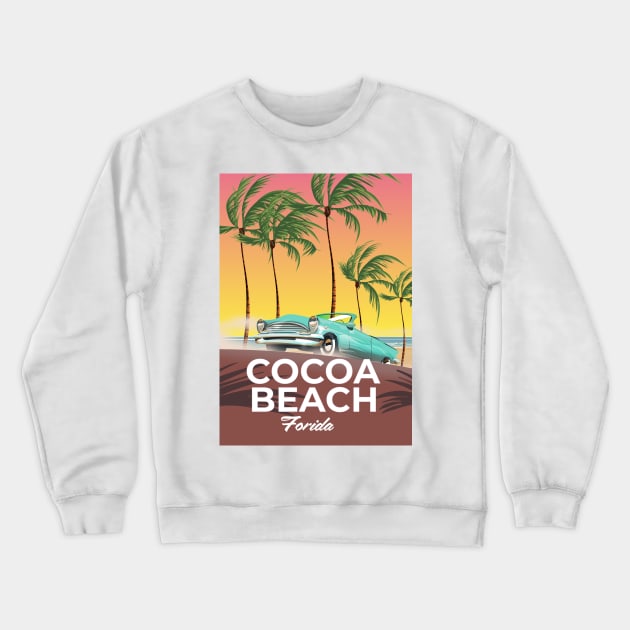 Cocoa Beach Florida Crewneck Sweatshirt by nickemporium1